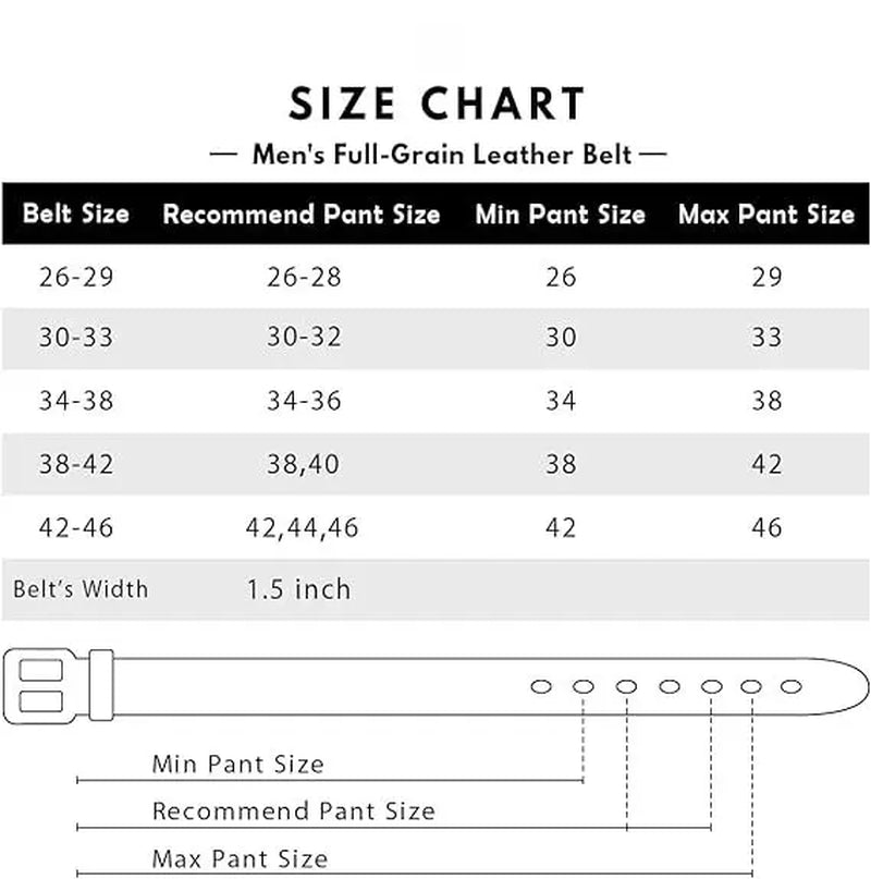 Leather Belts, Fashionable Trendy Versatile Waistbands for Jeans, Italian Cow Leather Belts, Anti-Scratch Buckle, 100% Full Grain Leather, Black Leather Belts, Brown Leather Belts