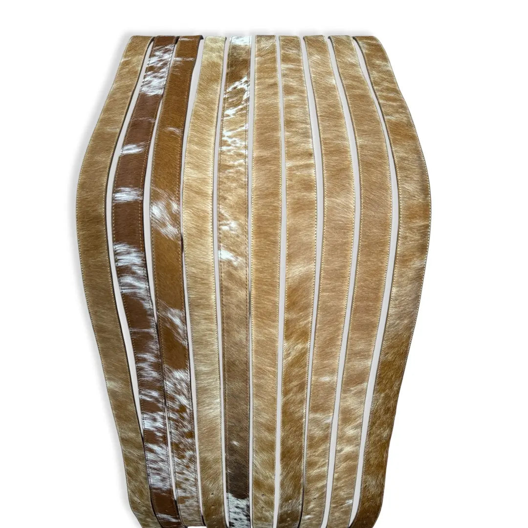 COWHIDE LEATHER BELTS for Men Women Genuine Cowhide Belts Real Hair-On Leather Belt for Cowboys Cowgirls Western Buckle Natural Print