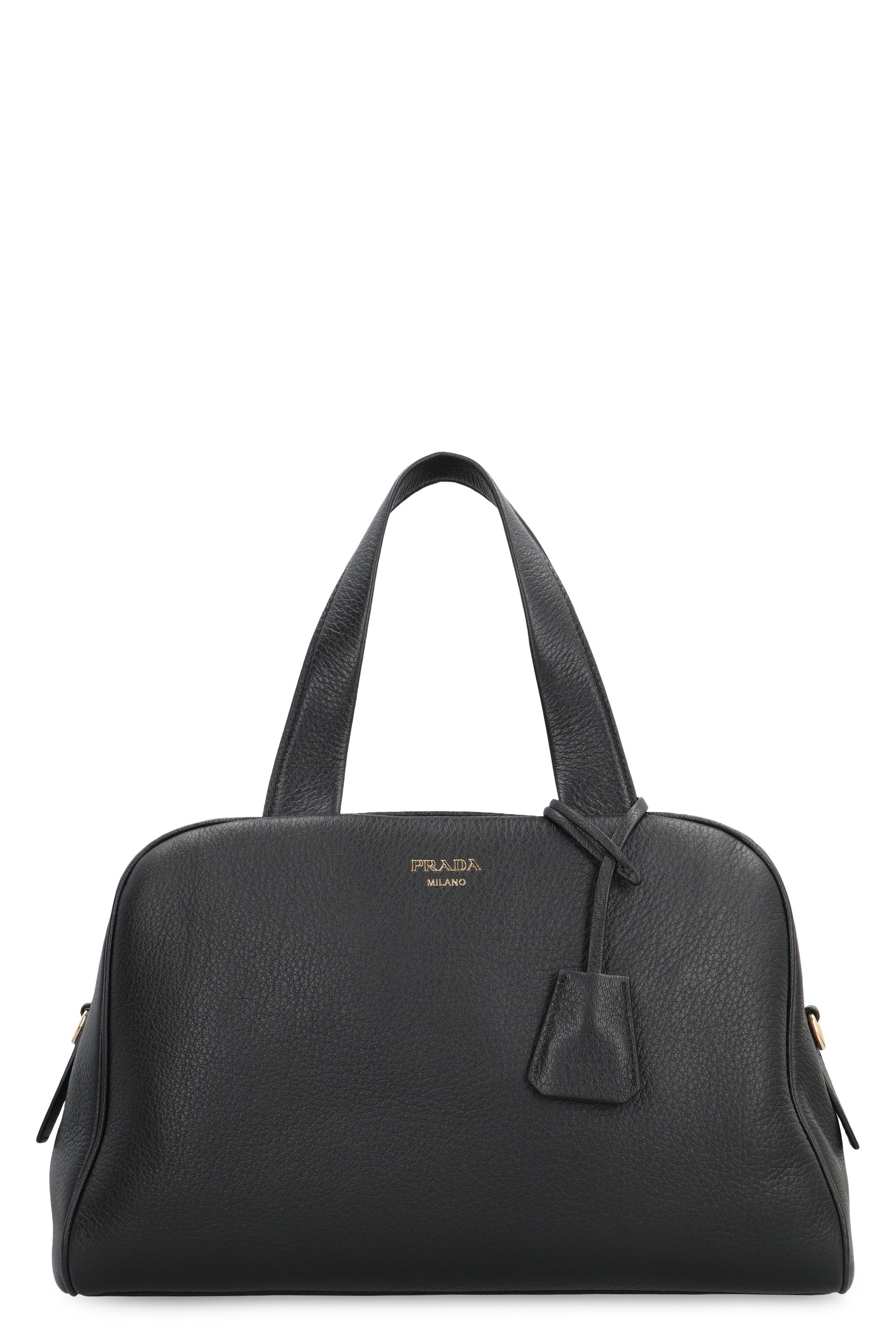 LARGE LEATHER BOSTON BAG
