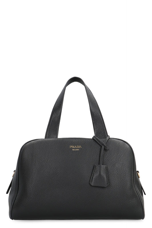 LARGE LEATHER BOSTON BAG
