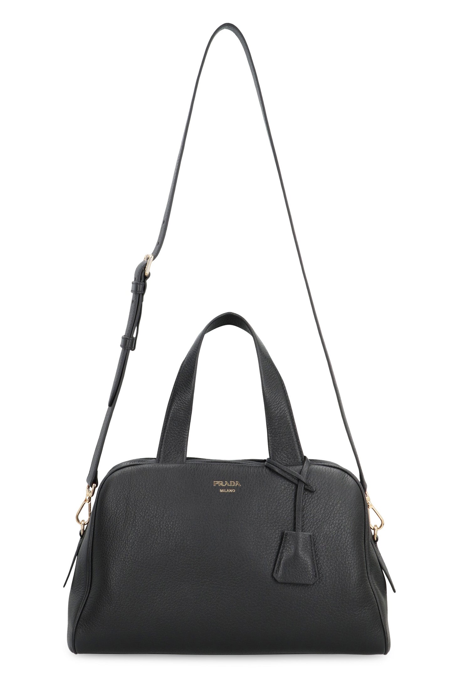 LARGE LEATHER BOSTON BAG