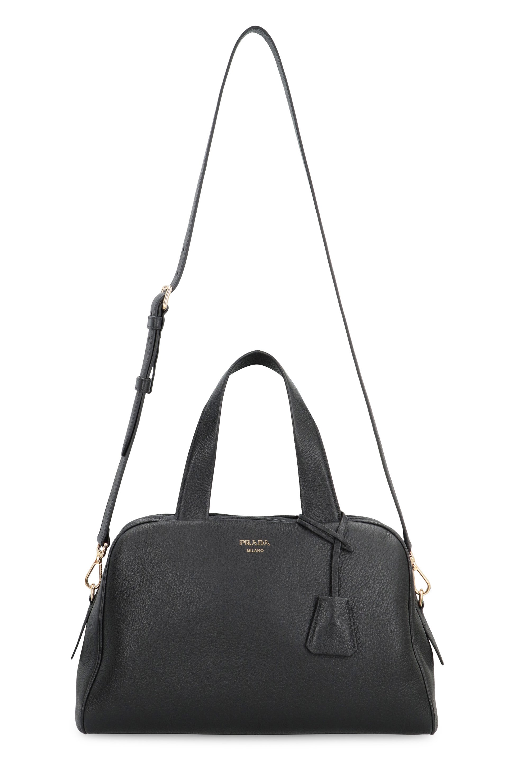LARGE LEATHER BOSTON BAG