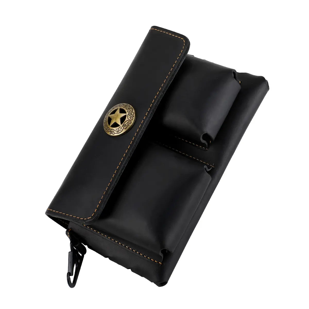 Men'S Leather Waist Bag Phone Holder for Business Travel Everyday Commute Brown Leather Belt Bag Travel Accessory Sleek Accessory Durable Construction Multiple Pockets for Keys & Cards Travelers Business Accessory Modern Pouch Sturdy Construction Beltbag