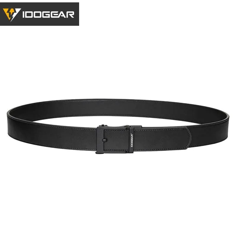IDOGEAR 1.5" Genuine Leather Belt Men'S EDC Belts Leather Dress CCW Belt 3435