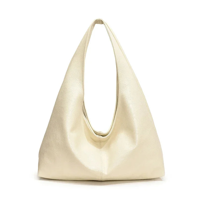 Designer Large PU Leather Hobo Underarm Bags Lady Fashion Shoulder Party Bag for Women New Trend Y2K Casual Handbags and Purses