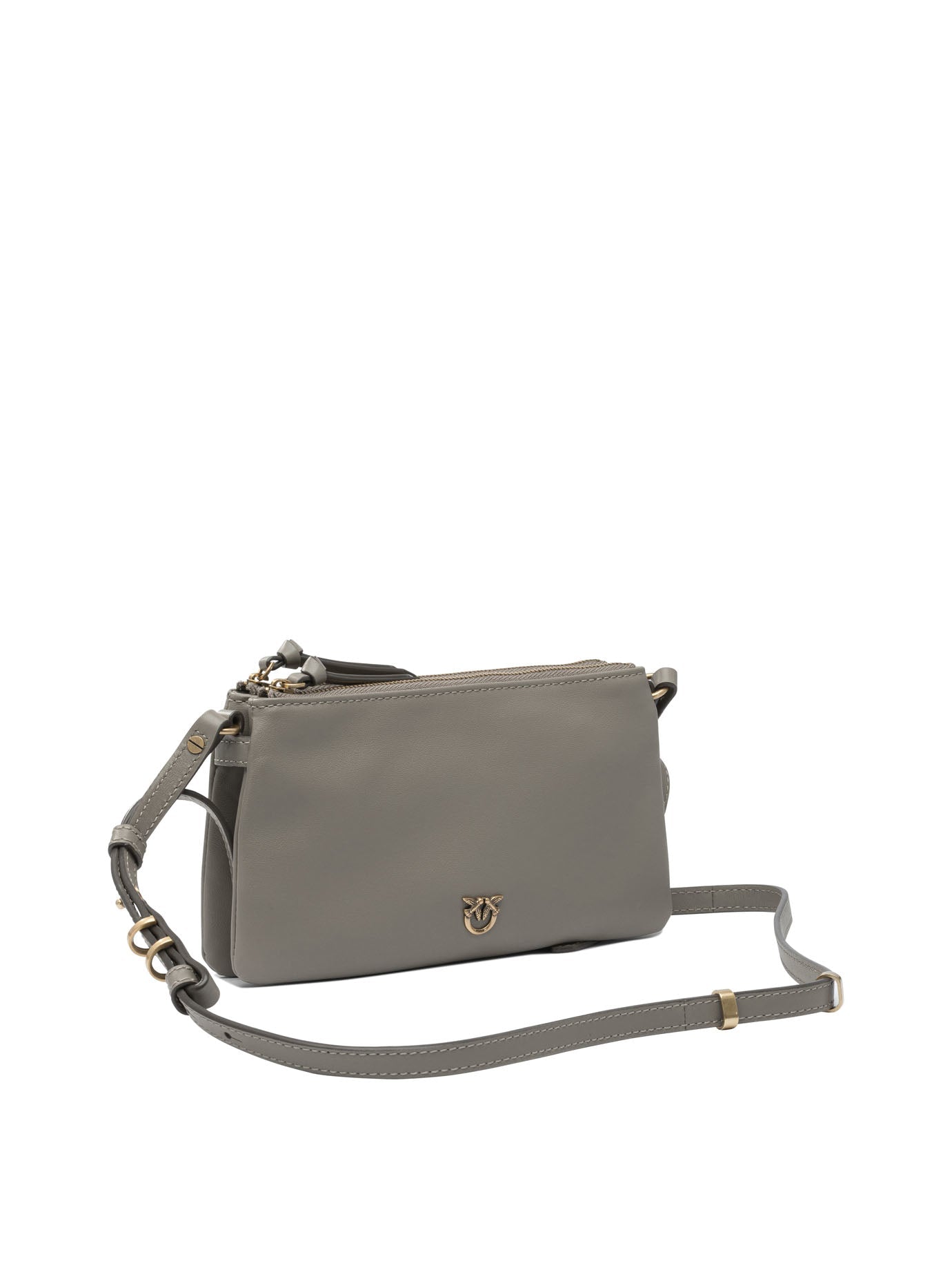 BROWN LEATHER CROSSBODY BAG