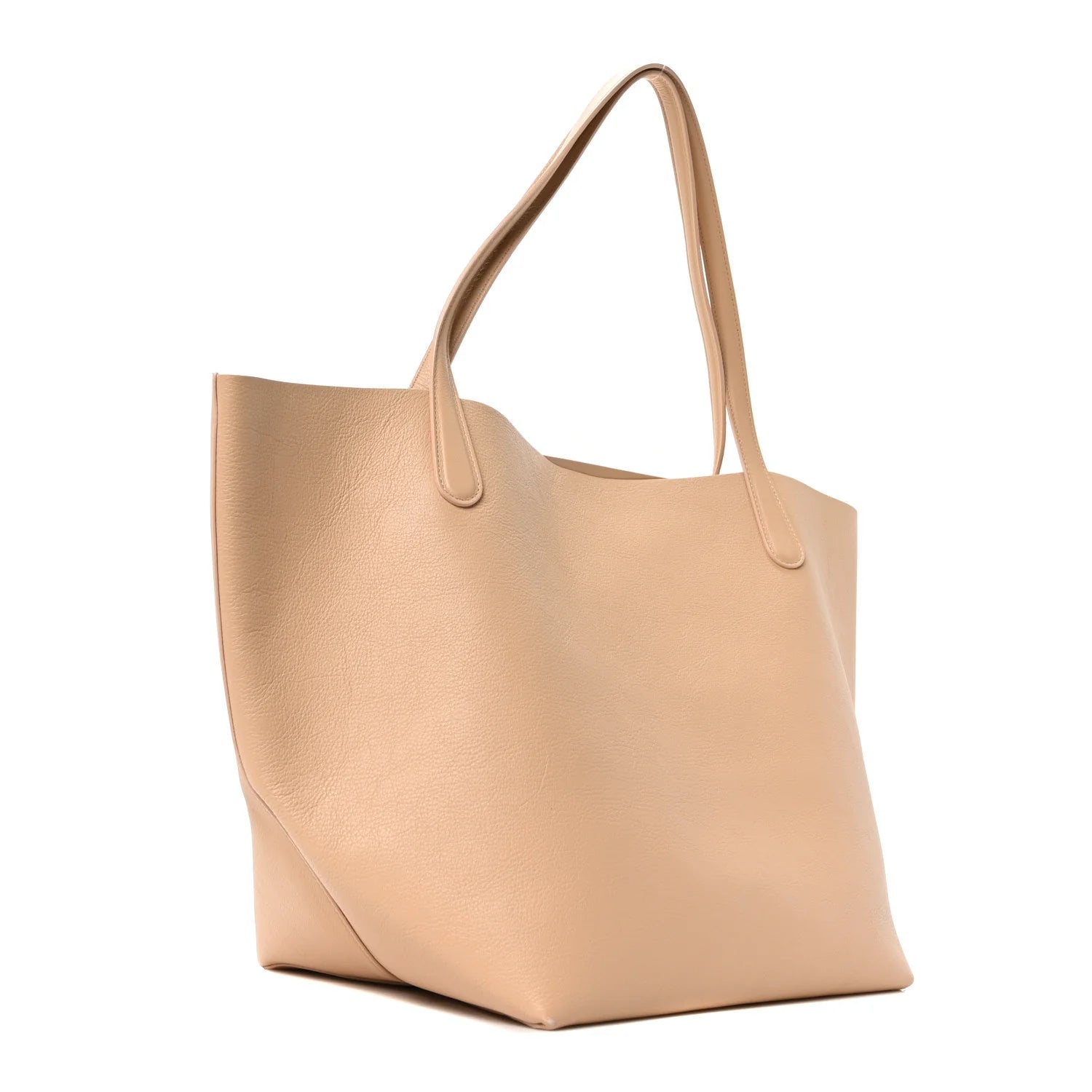 Supple Calfskin Everyday Soft Tote Sandstone