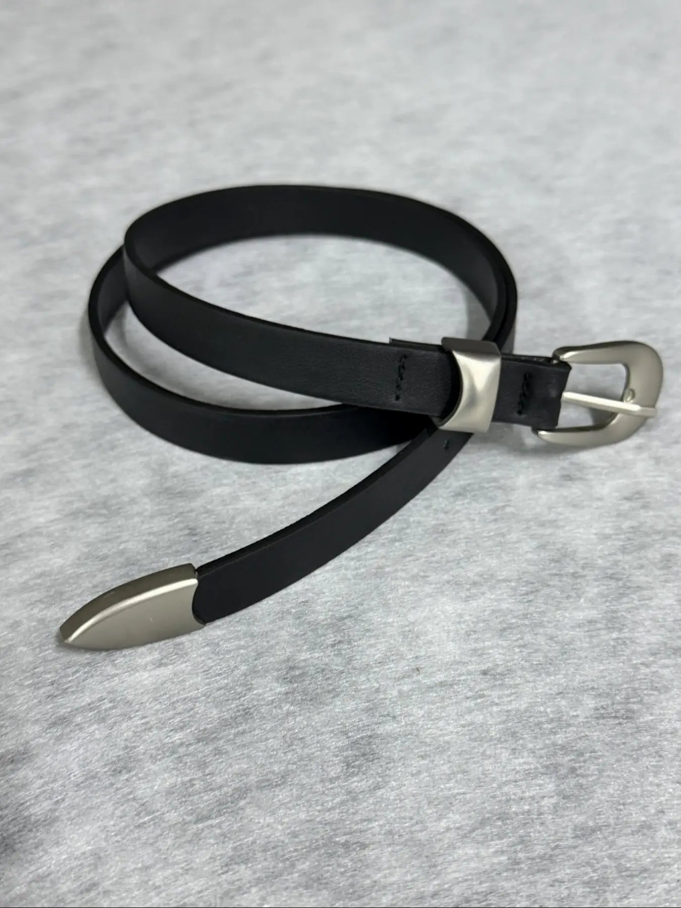 Narrow Buckle Belt Fashion Trendy Unique Simple Design Waistband Unisex Gift, Stylish Leather Strap for Men Women, Perfect Accessory Adjustable Belts Skinny Belts