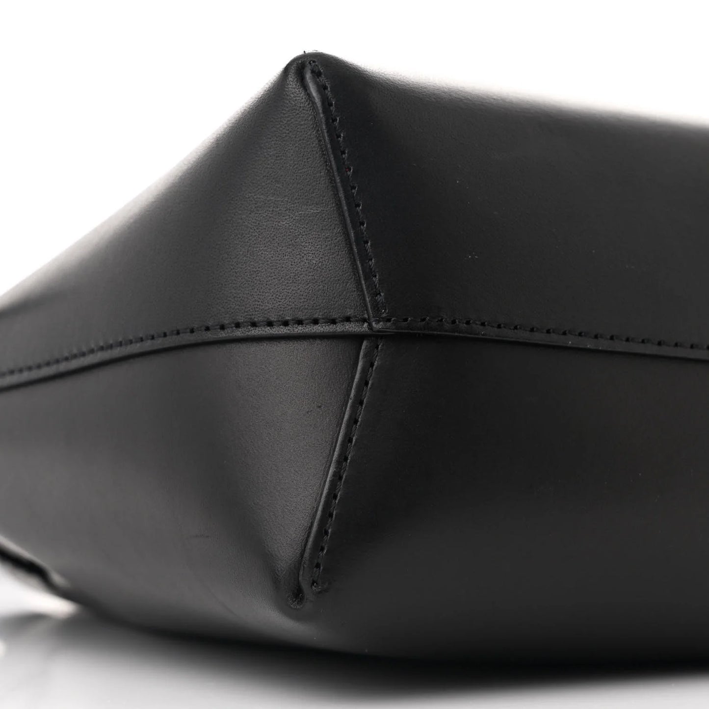 Calfskin Mini Mini Bucket Bag Black Flamma