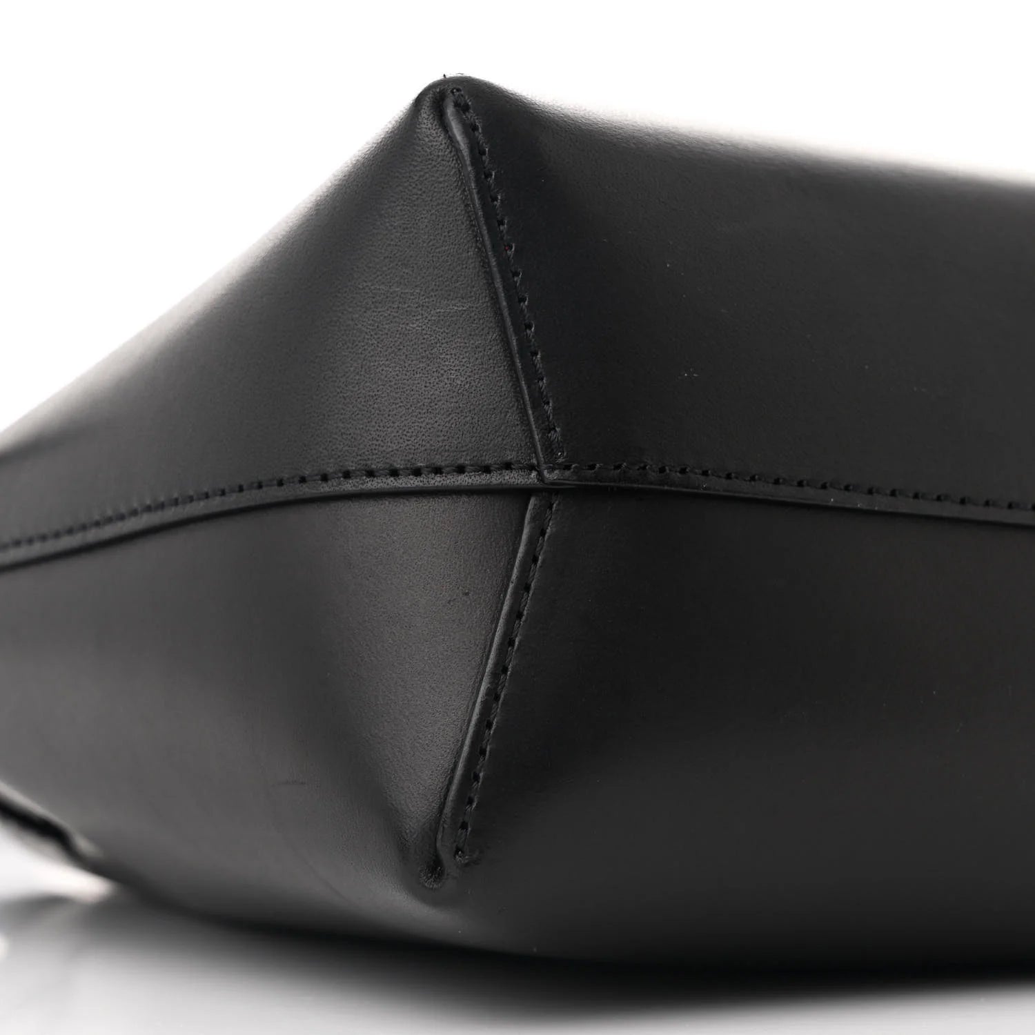 Calfskin Mini Mini Bucket Bag Black Flamma