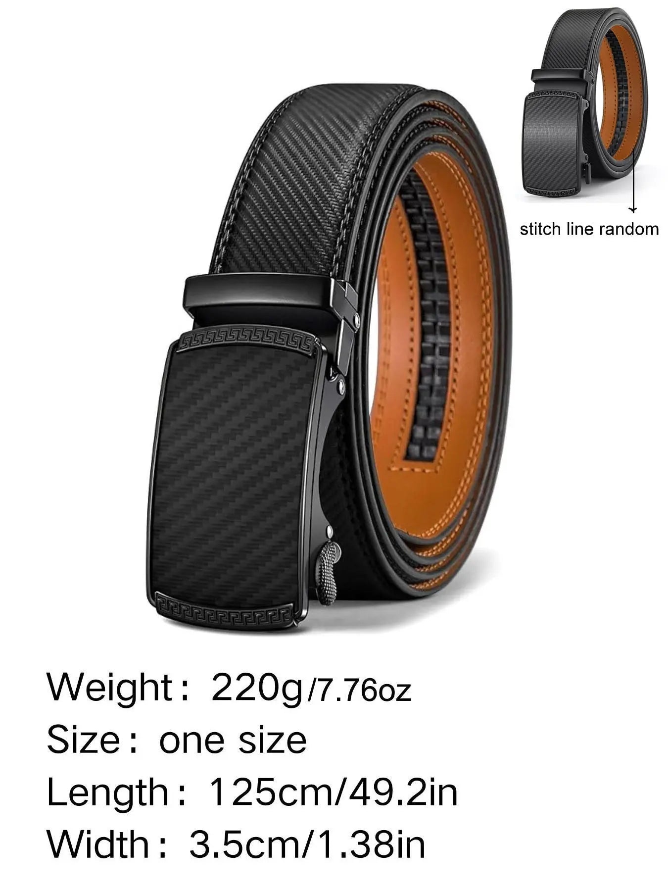 Mens Belt Leather Ratchet Belt - Customizable Fit, Effortless Style (35Mm) Belts Men Leather Buckle Belt