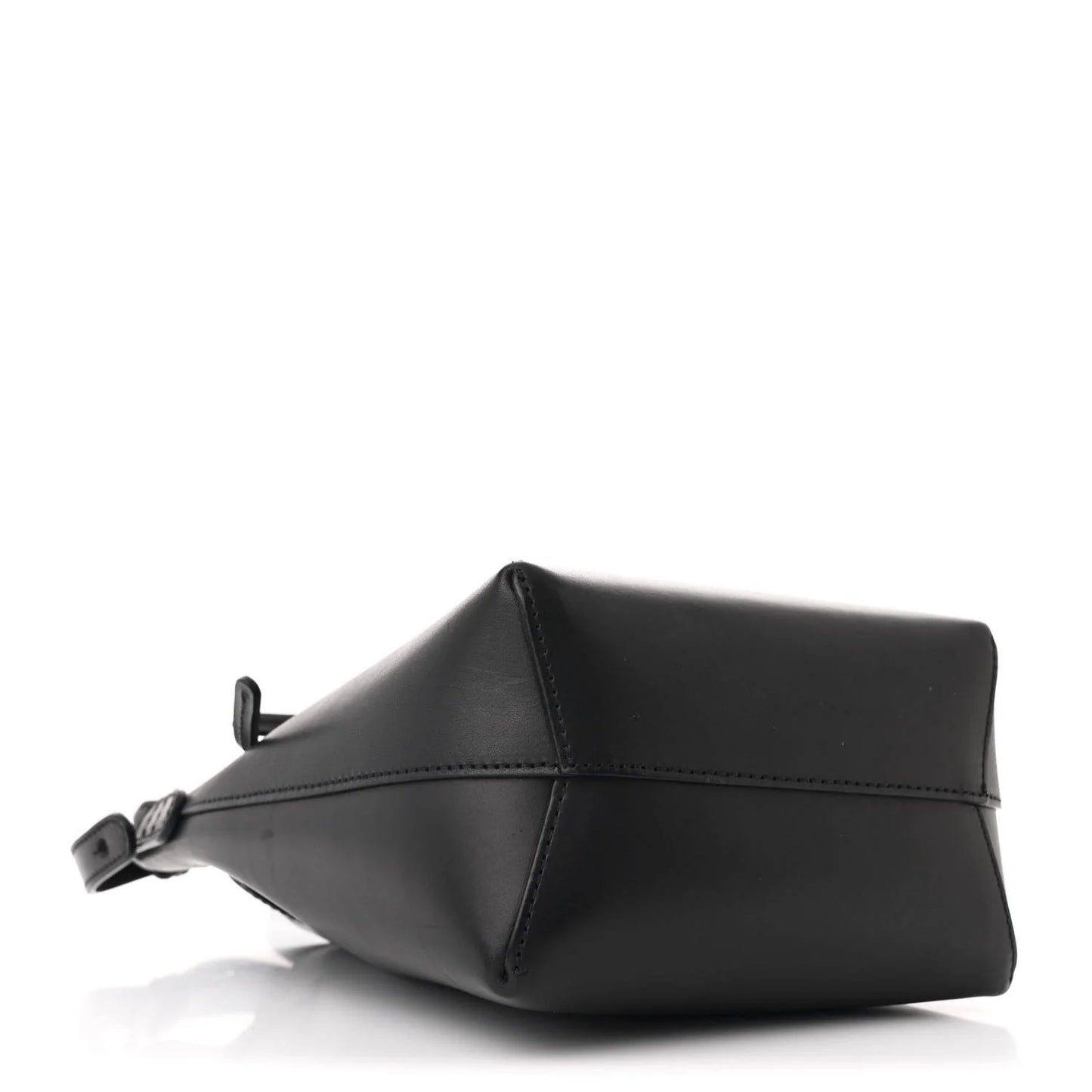 Calfskin Mini Mini Bucket Bag Black Flamma