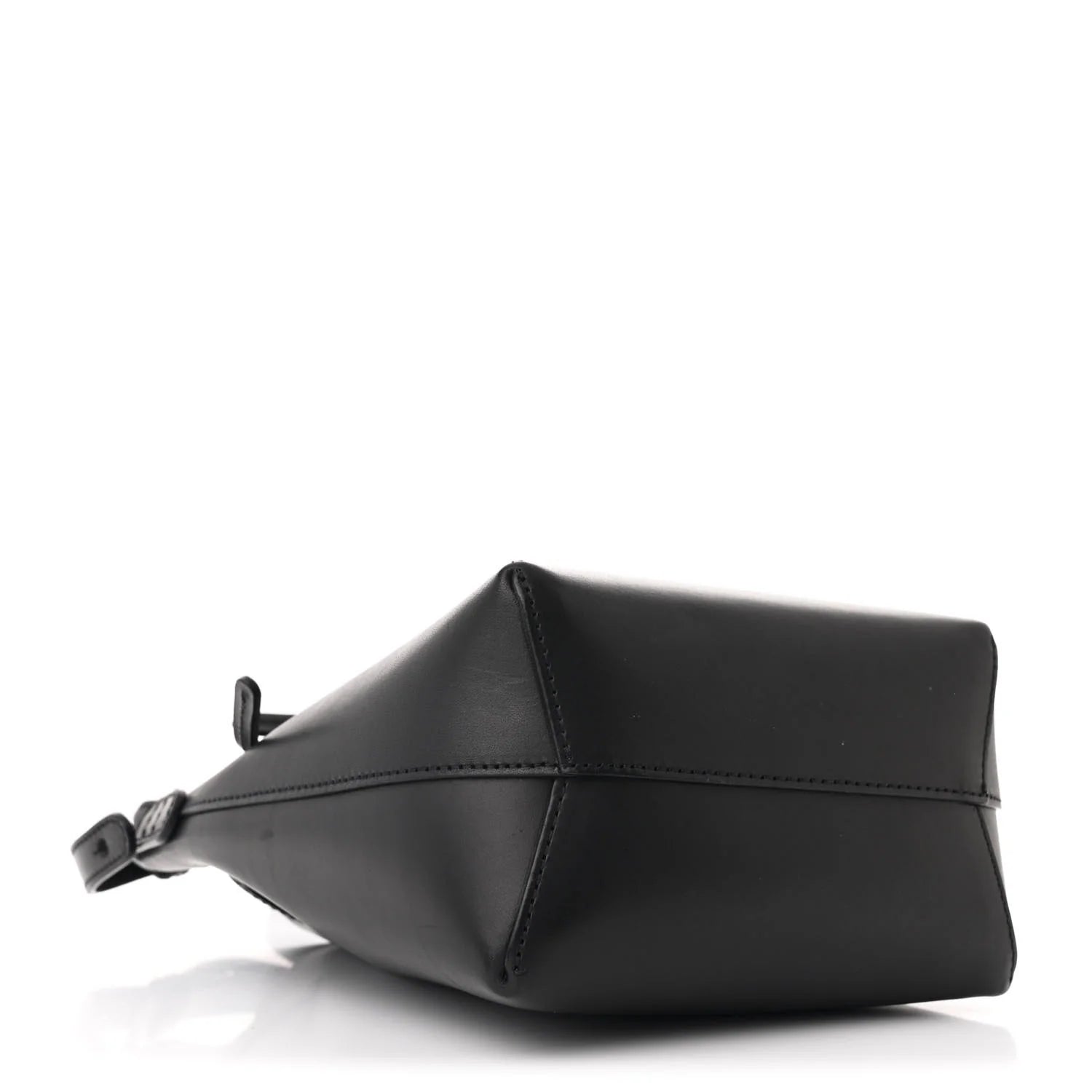 Calfskin Mini Mini Bucket Bag Black Flamma