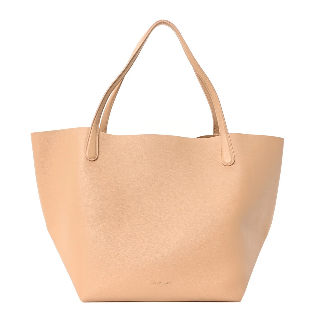 Supple Calfskin Everyday Soft Tote Sandstone