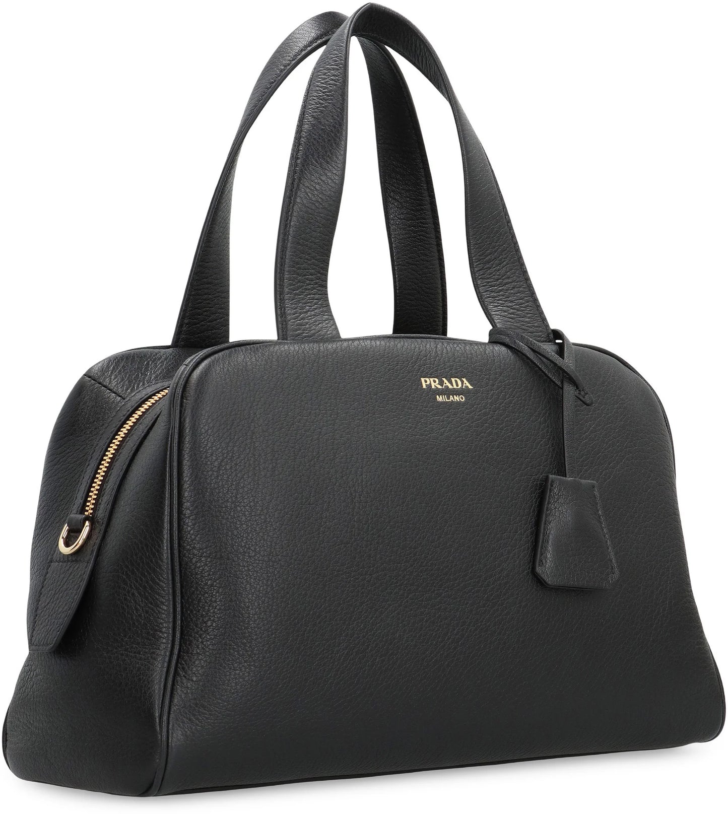 LARGE LEATHER BOSTON BAG