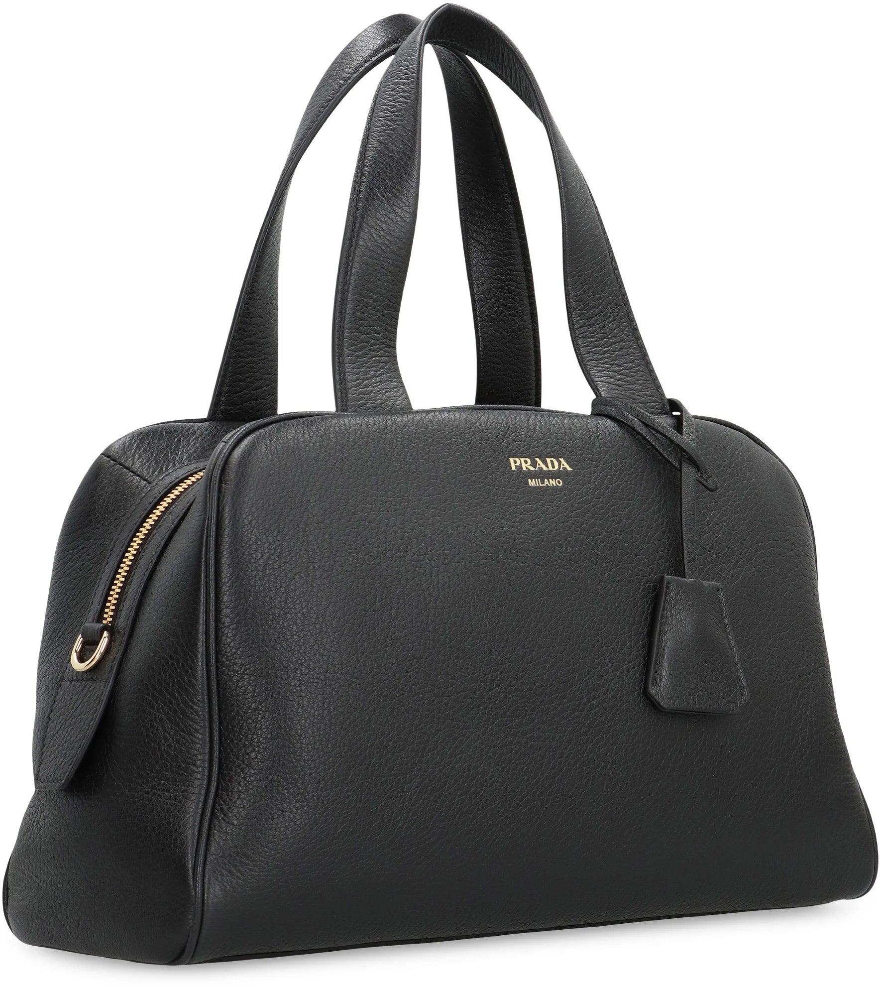 LARGE LEATHER BOSTON BAG