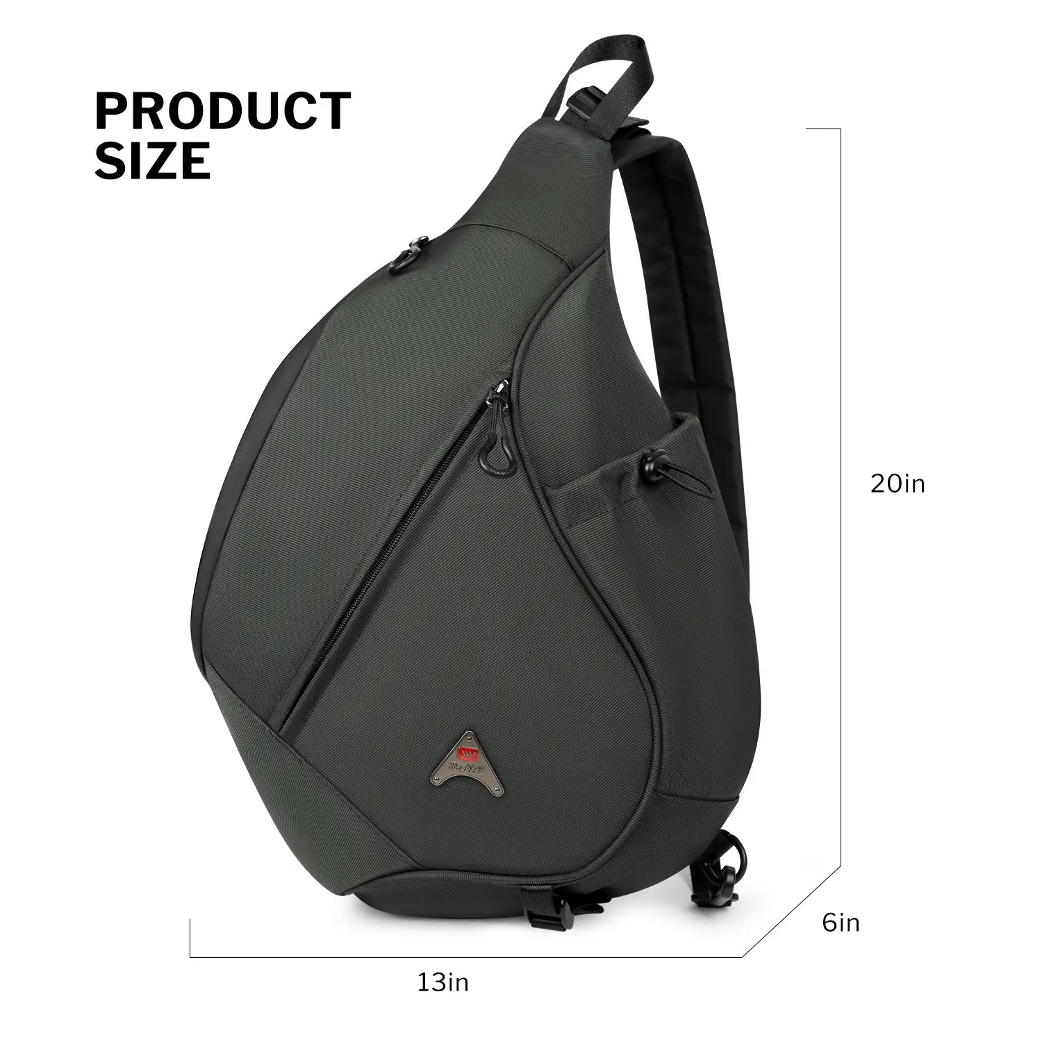 Waterproof Mens Crossbody Bag with Adjustable Strap,Lightweight Shoulder Chest Bag Daypack for Travel,Hiking,Sport