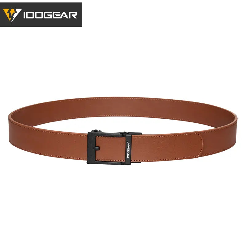 IDOGEAR 1.5" Genuine Leather Belt Men'S EDC Belts Leather Dress CCW Belt 3435