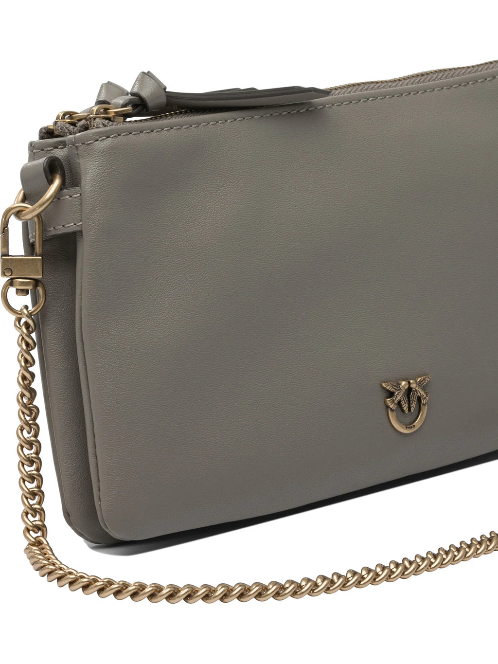BROWN LEATHER CROSSBODY BAG