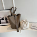 LEFTSIDE Retro Small Solid Color Leather Shoulder Bags for Women 2025 Designer Korean Fashion Female Handbags Underarm Bag