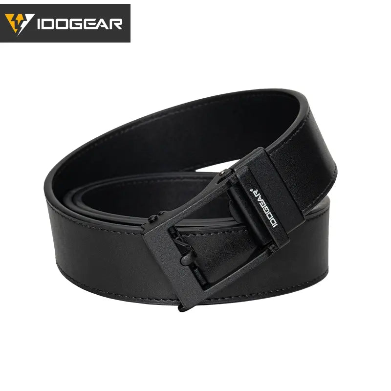 IDOGEAR 1.5" Genuine Leather Belt Men'S EDC Belts Leather Dress CCW Belt 3435