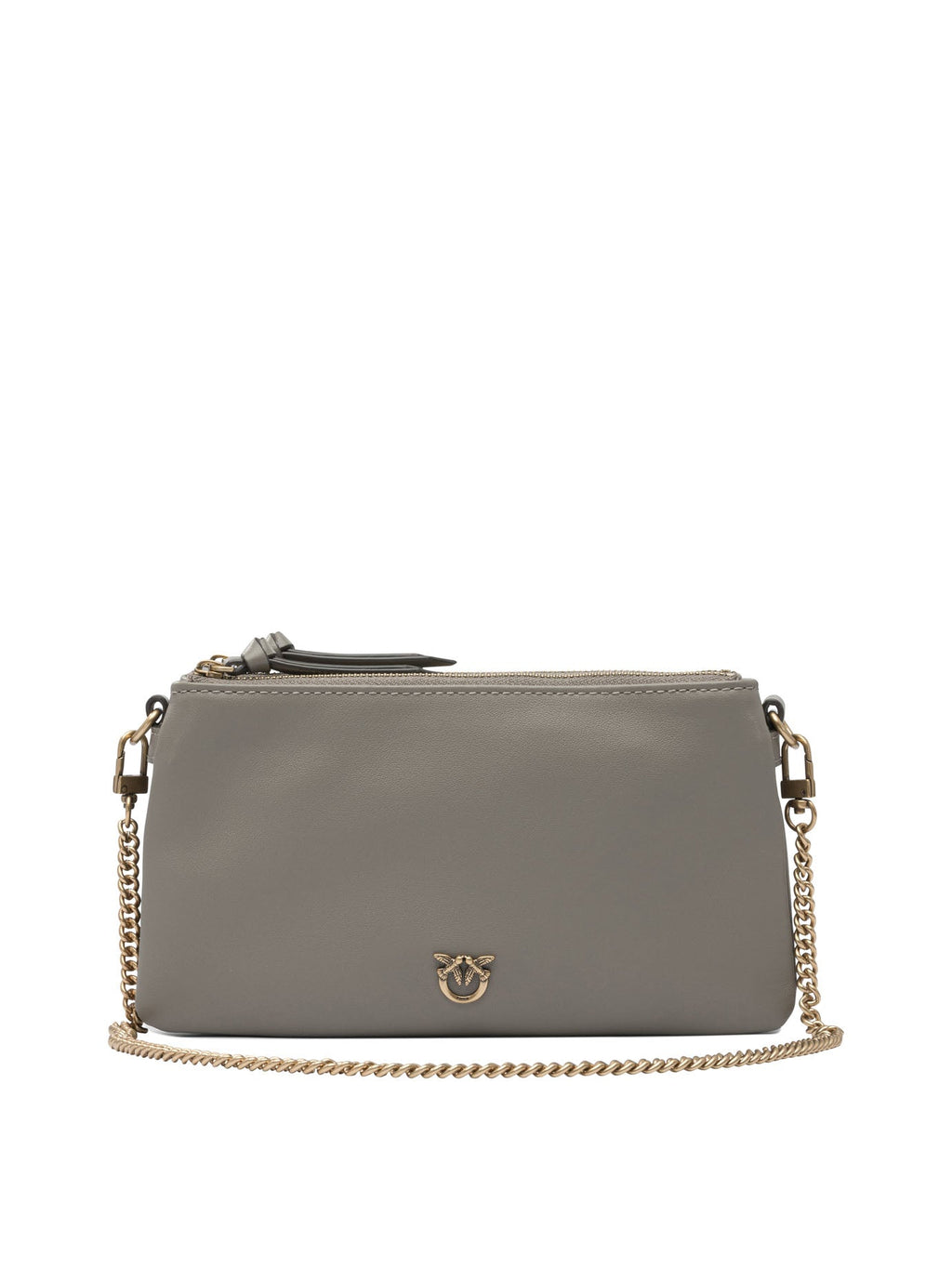 BROWN LEATHER CROSSBODY BAG
