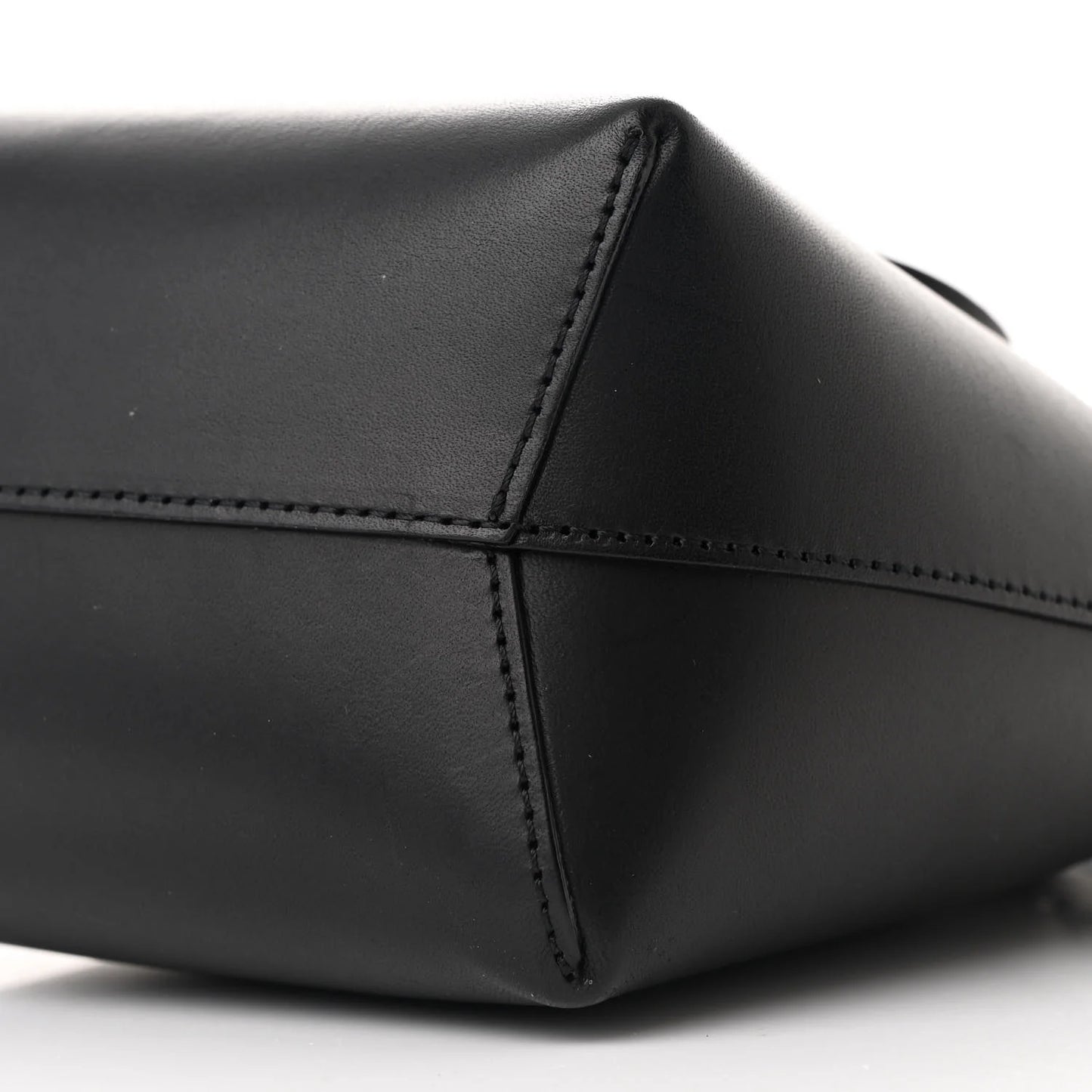 Calfskin Mini Mini Bucket Bag Black Flamma
