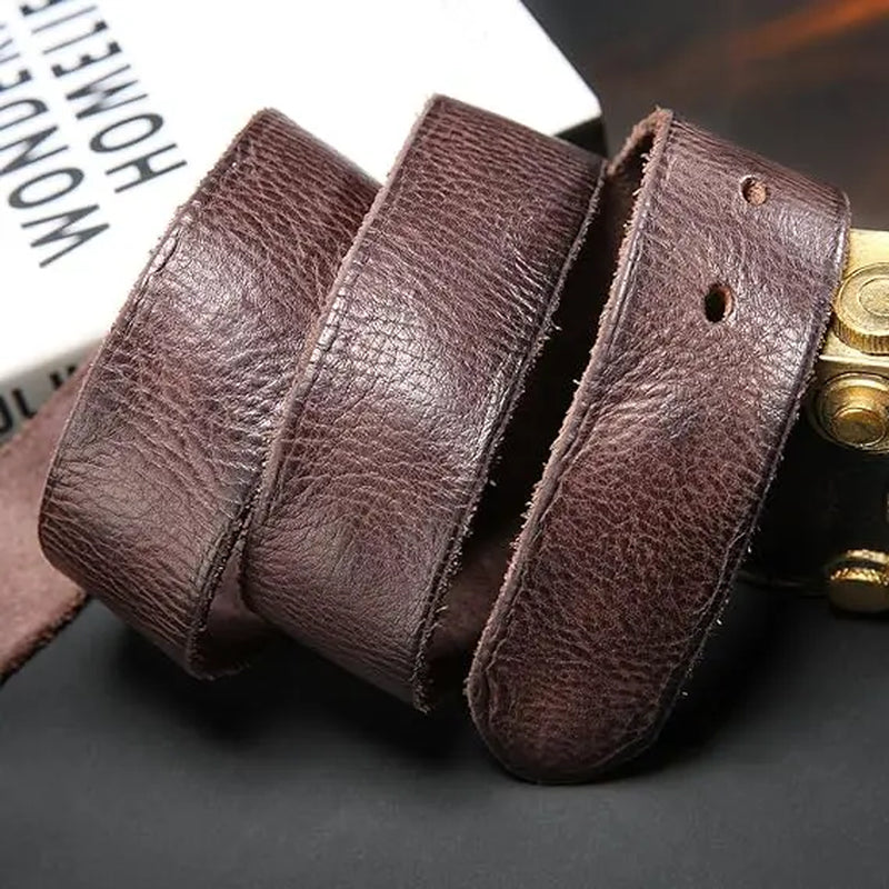 Leather Belts, Fashionable Trendy Versatile Waistbands for Jeans, Italian Cow Leather Belts, Anti-Scratch Buckle, 100% Full Grain Leather, Black Leather Belts, Brown Leather Belts