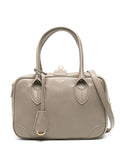 LEATHER TOTE BAG with ZIP CLOSURE