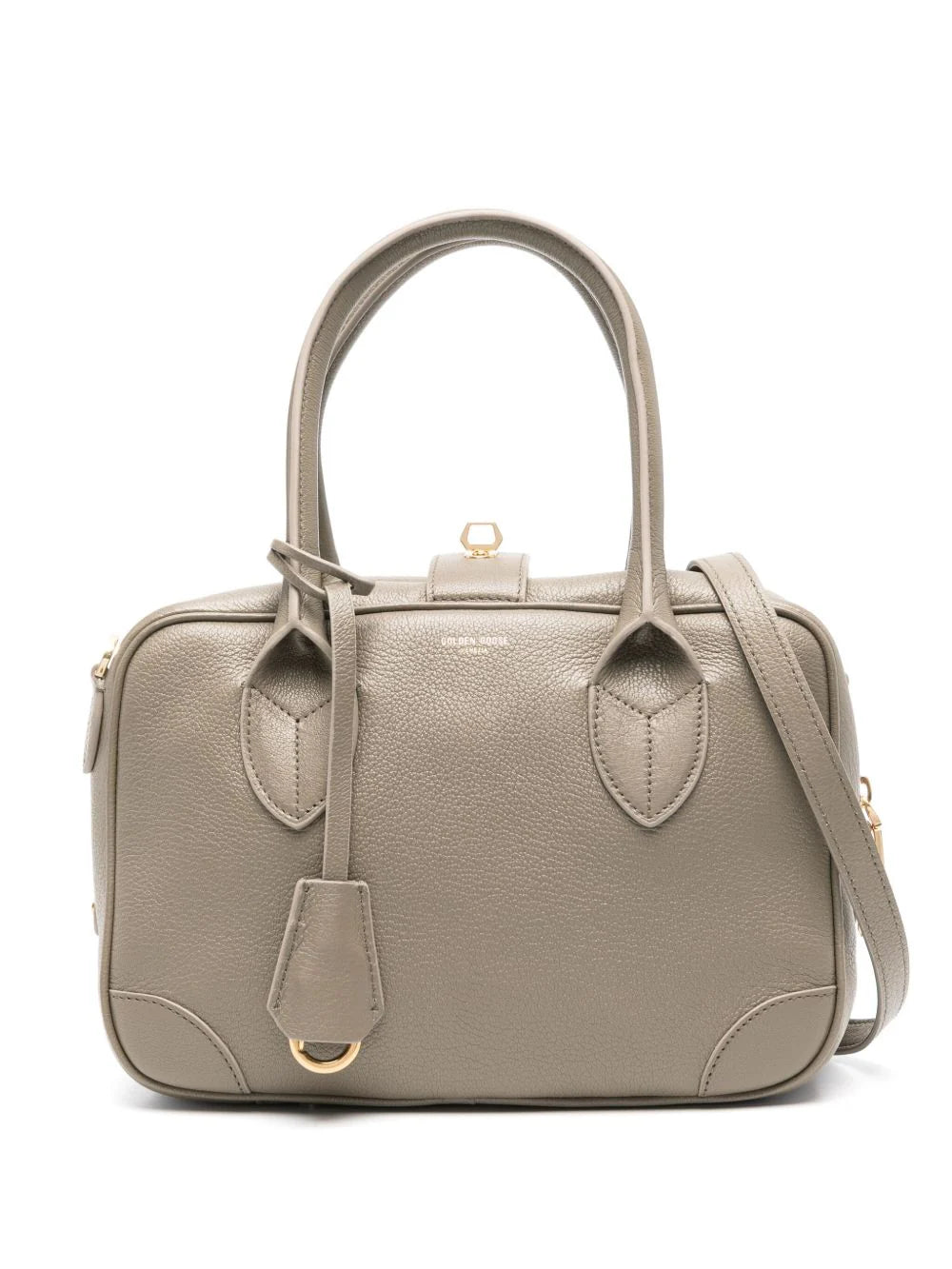 LEATHER TOTE BAG with ZIP CLOSURE
