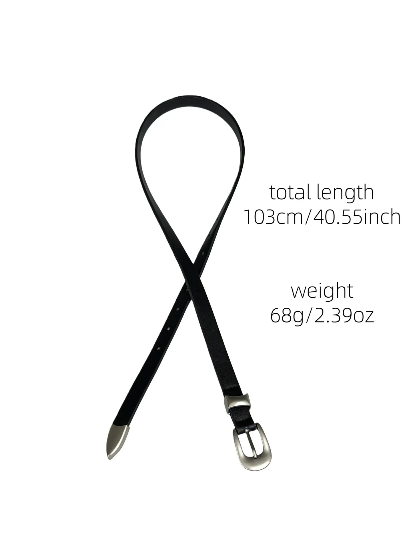 Narrow Buckle Belt Fashion Trendy Unique Simple Design Waistband Unisex Gift, Stylish Leather Strap for Men Women, Perfect Accessory Adjustable Belts Skinny Belts