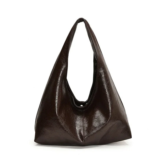 Designer Large PU Leather Hobo Underarm Bags Lady Fashion Shoulder Party Bag for Women New Trend Y2K Casual Handbags and Purses
