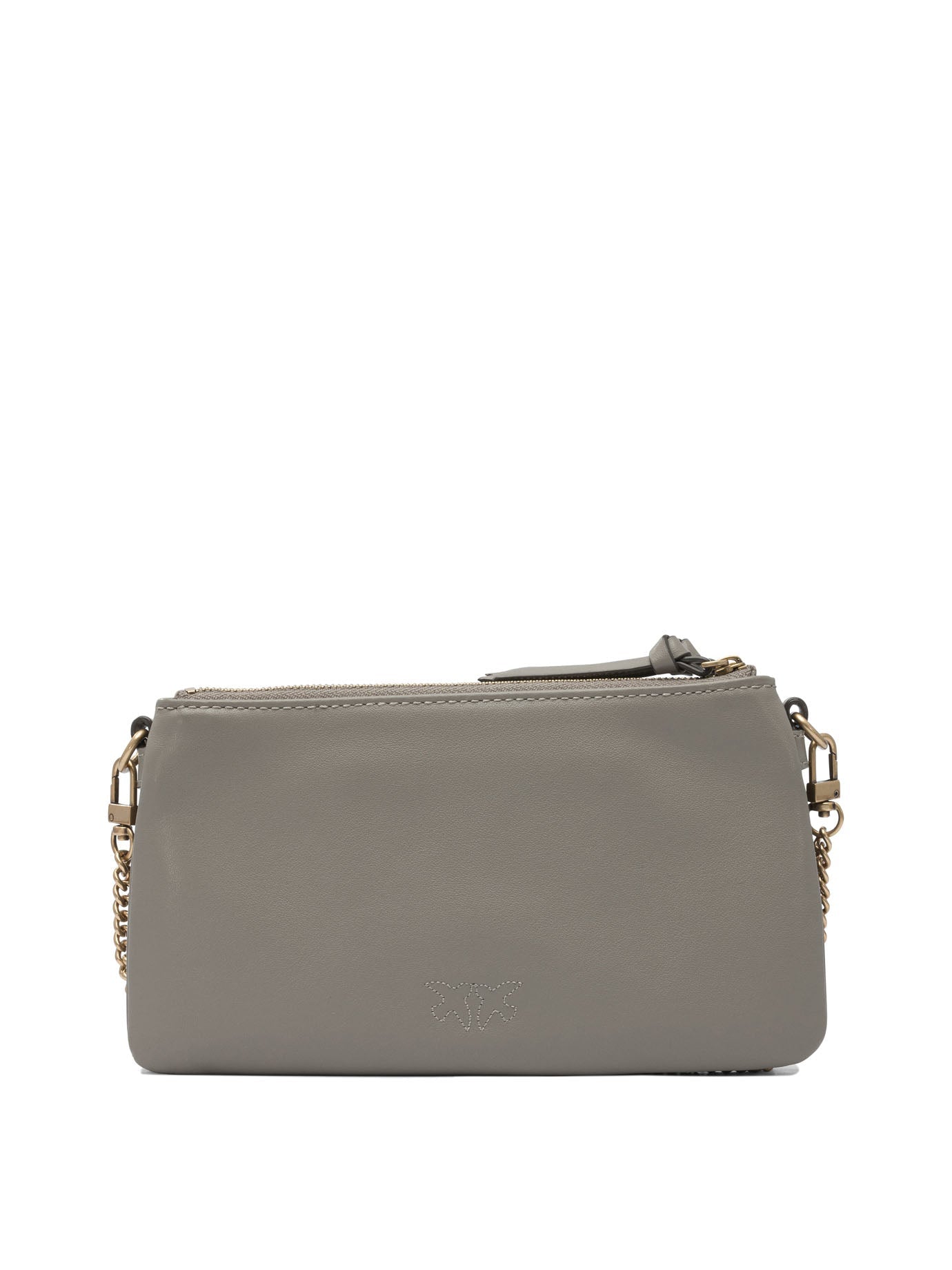 BROWN LEATHER CROSSBODY BAG